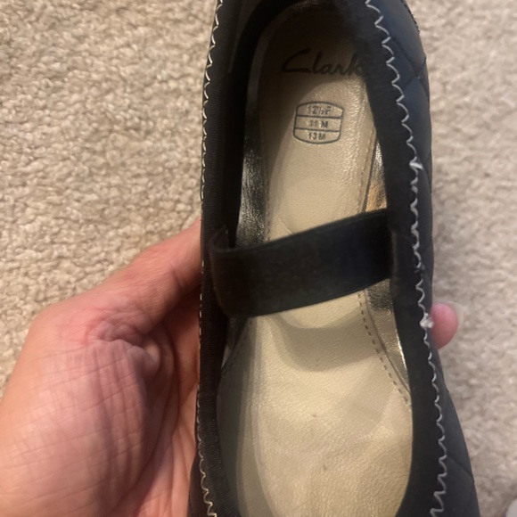 Clarks Dance Pop Tod Leather Mary Jane Flats US13M EU31 - Picture 7 of 17